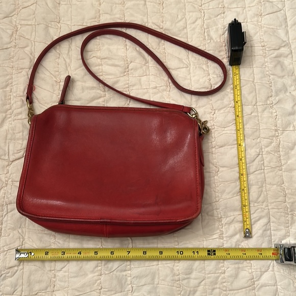 Vintage Red Coach Purse - Picture 9 of 11